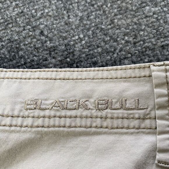 Black Bull Cargo Shorts Mens 36 Baggy Fit Y2K Beige Hiking Outdoor 15” Inseam - Picture 16 of 16